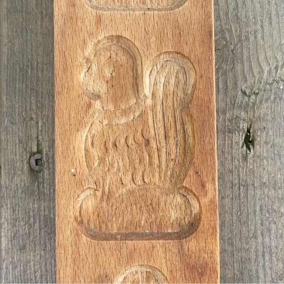 Vintage Wooden Dutch Butter Mold Cookie Press - Picture 6 of 15